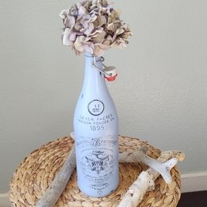 Chalkboard painted swing top bottle